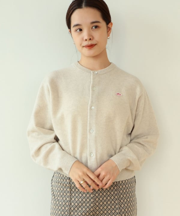 DANTON [ダントン] W LAMBSWOOL CREW NECK KNIT CARDIGAN [DT