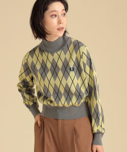 FRED PERRY × Ray BEAMS / 別注 アーガイル タートル ニット