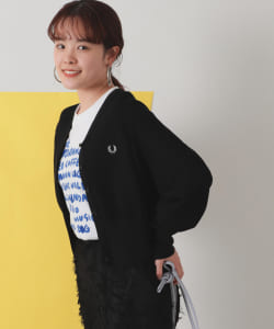 FRED PERRY × Ray BEAMS / 別注 Vネック カーディガン