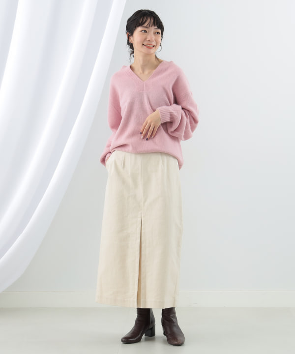 Ray BEAMS(レイ ビームス)フラッフィー キーネック プル Ray BEAMS(レイ ビームス)フラッフィー キーネック プル