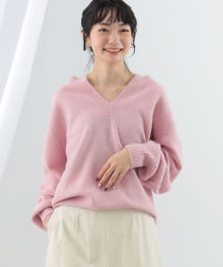 Ray BEAMS / 女裝 絨毛 V領 針織 毛衣