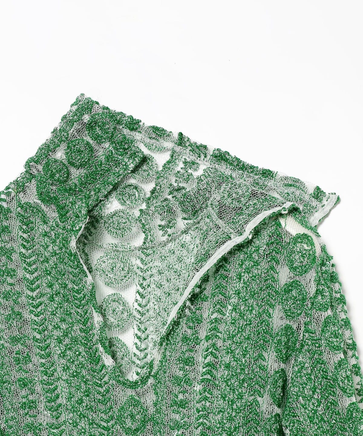 Ray BEAMS Ray BEAMS ○ FUMIE＝TANAKA / Tulle embroidered pullover 