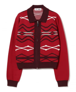 Ray BEAMS（レイ ビームス）○TTTMSW / Nordic Zip Up Cardigan Red