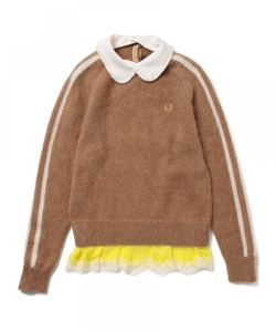 ▲○￥FRED PERRY×MUVEIL / クルーネック セーター