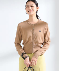 FRED PERRY × Ray BEAMS / 別注 クルーネック カーディガン