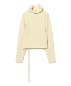 ▲○Uhr / Back Open Highneck Knit