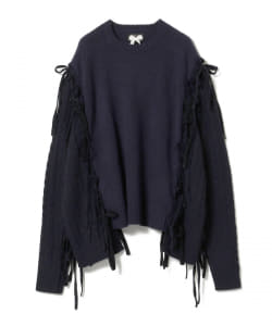 BEAMS COUTURE / リボン結びのニット NAVY