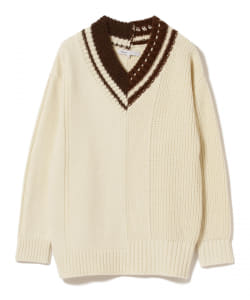 ▲○08sircus / Remake V-neck knit