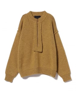 UNUSED / half zip knit