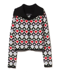 MARCO RAMBALDI / HEART JACQUARD CARDIGAN