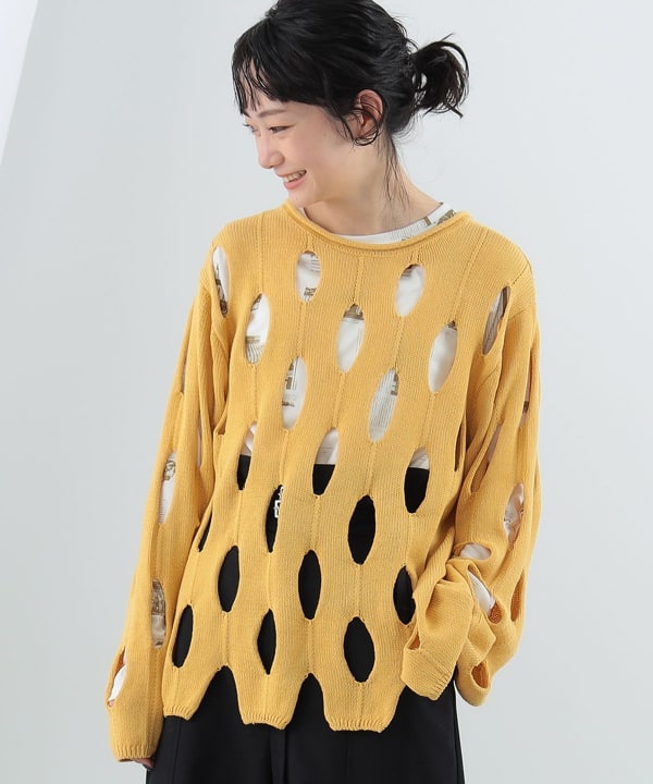 定価49500円 新品 BEAMS スビン ニット プルオーバー アイボリー