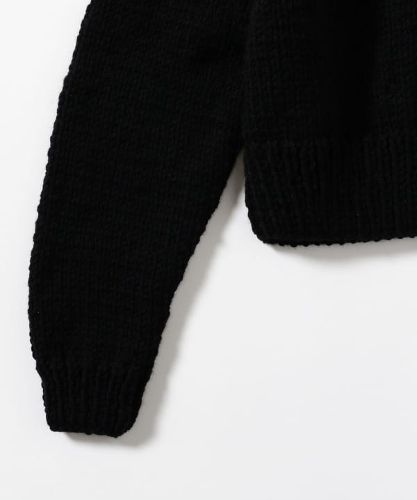 MUL PLA / Cropped V-neck Pullover Knit