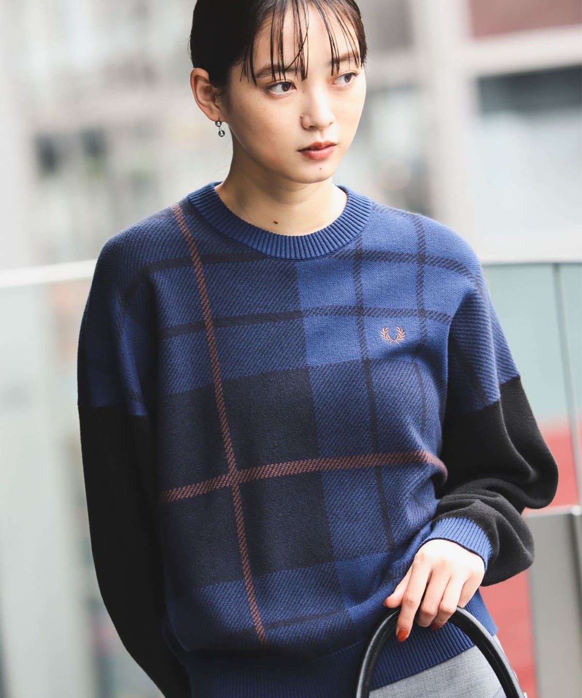 Ray BEAMS（レイ ビームス）【モアバリエーション】【別注】FRED PERRY / Tartan Jumper（トップス  ニット・セーター）通販｜BEAMS