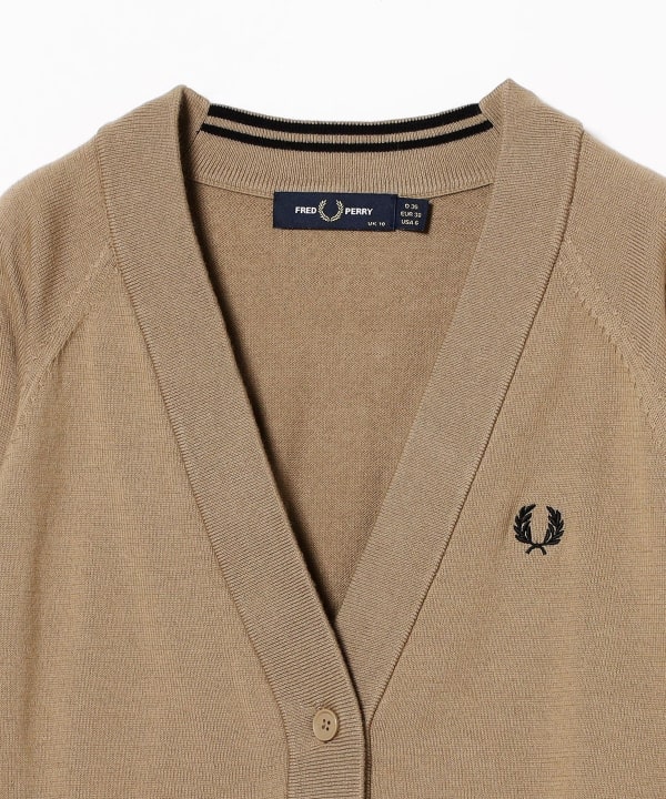 Ray BEAMS（レイ ビームス）【モアバリエーション】FRED PERRY / V-Neck Cardigan（トップス カーディガン）通販｜ BEAMS