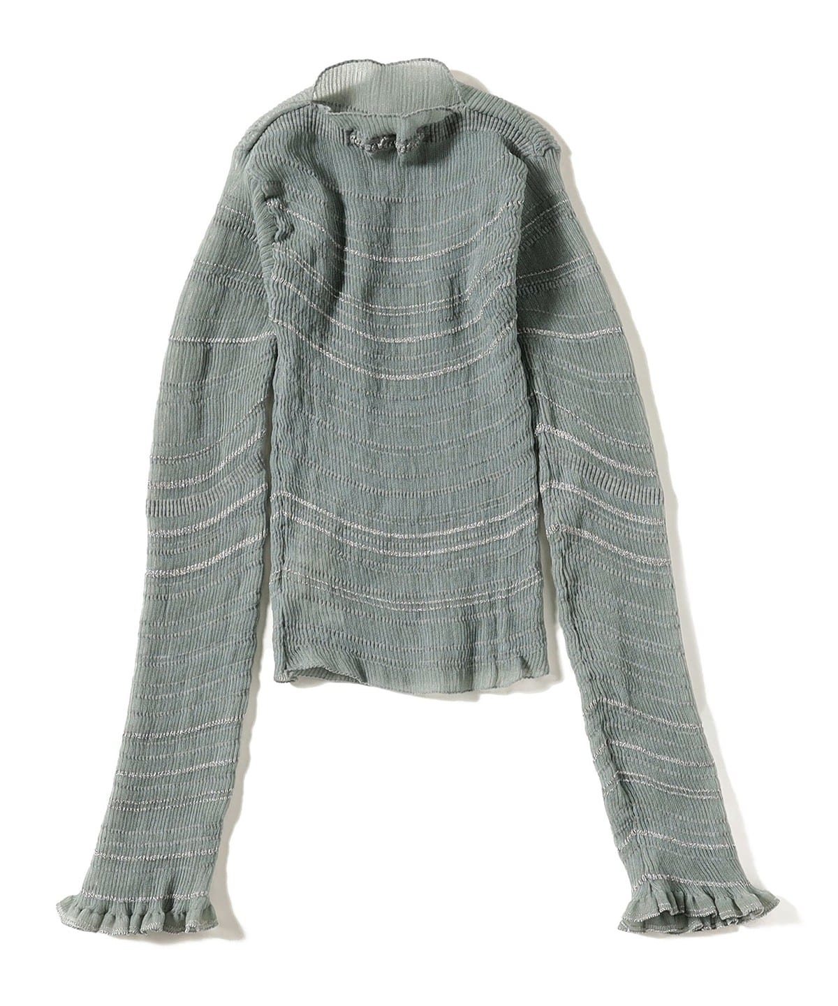 Nadia Wire / Sheer Stripe Jumper トップス WOMEN grey 1 Nadia Wire / Sheer Stripe Jumper トップス WOMEN grey 1