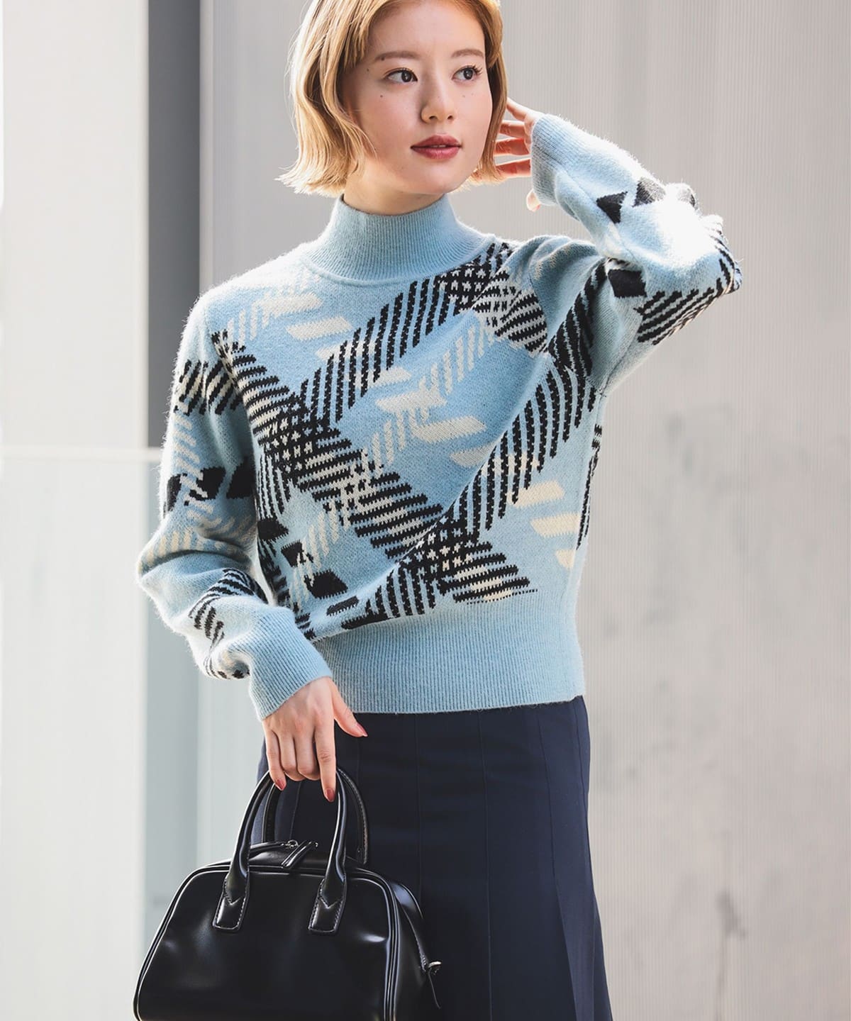 BEAMS mini（ビームス ミニ）スクエアカラー ニットソー（90
