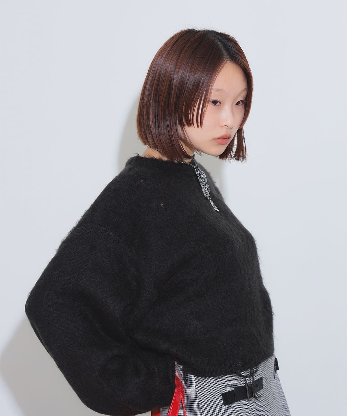 ◎モヘア混◎ Ray Beams レイビームス バイカラー ニット