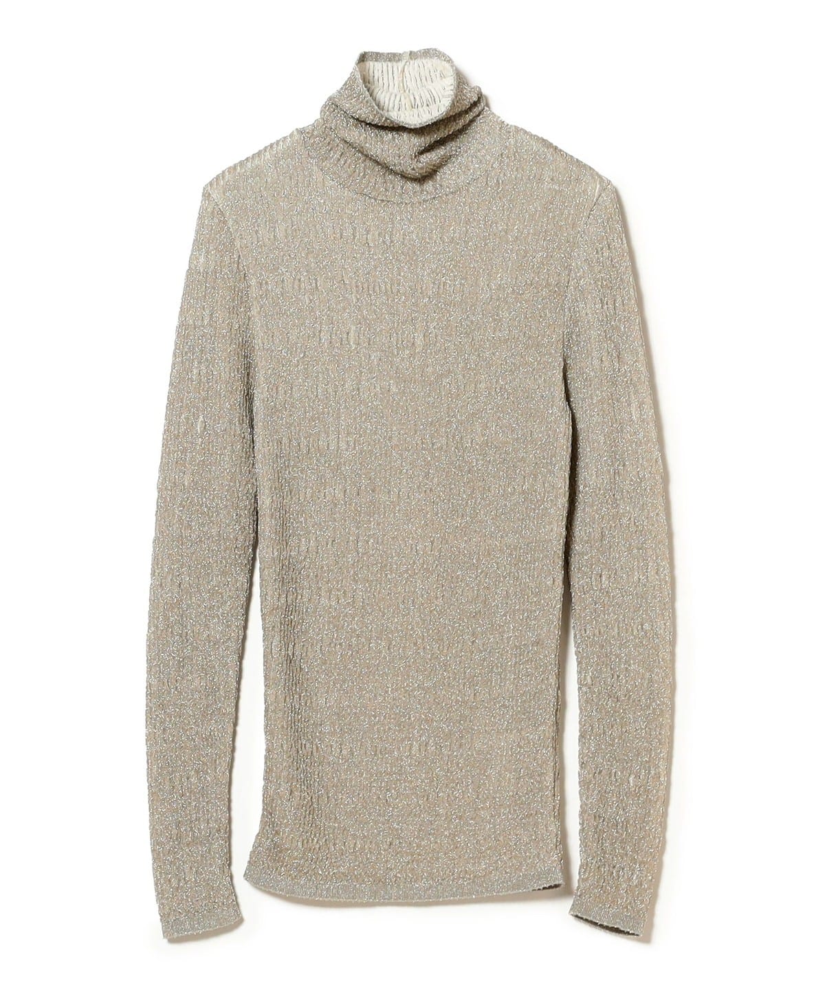 babaco ババコ / Lurex Rib Turtleneck Knit トップス WOMEN SILVER 1 babaco ババコ / Lurex Rib Turtleneck Knit トップス WOMEN SILVER 1
