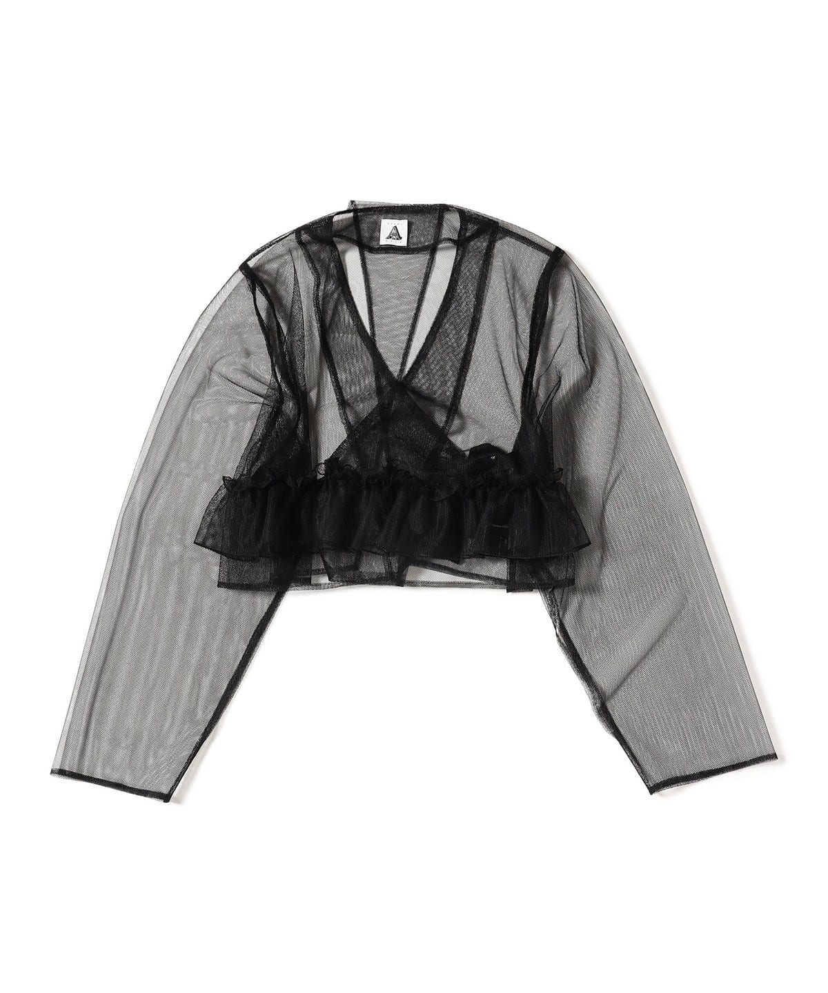 Yuumi ARIA ユウミアリア / TULLE CARDIGAN トップス WOMEN BLACK ONE SIZE Yuumi ARIA ユウミアリア / TULLE CARDIGAN トップス WOMEN BLACK ONE SIZE