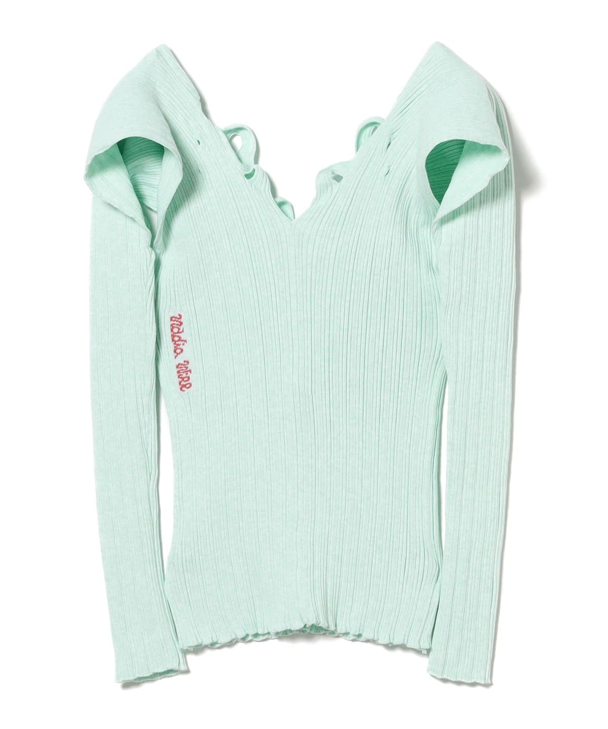Nadia Wire / Scallop Rib Jumper トップス WOMEN ICE BLUE 1 Nadia Wire / Scallop Rib Jumper トップス WOMEN ICE BLUE 1