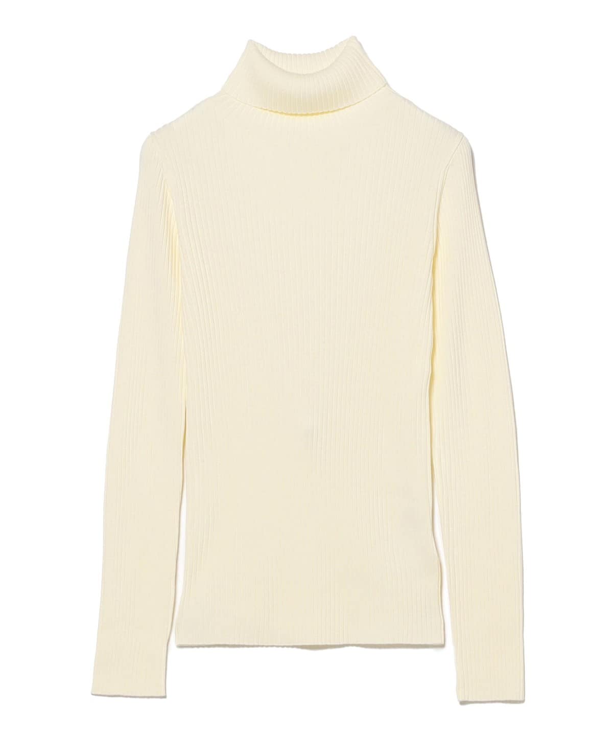 14ゲージ リブ タートル ネック ニット トップス WOMEN OFF WHITE ONE SIZE 14ゲージ リブ タートル ネック ニット トップス WOMEN OFF WHITE ONE SIZE