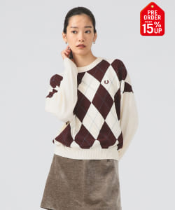 【+15%ポイントUP】【別注】FRED PERRY / ARGYLE JUMPER