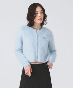 【別注】FRED PERRY / Fluffy Crewneck Knit Cardigan