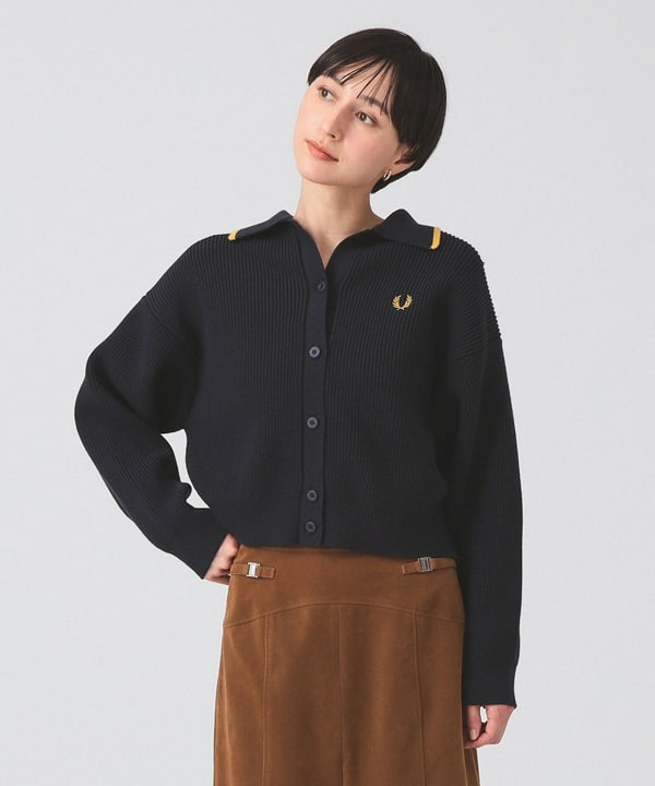 【別注】FRED PERRY / Tipped Collar Cardigan Ray BEAMS（レイ ビームス）【別注】FRED PERRY / Tipped Collar