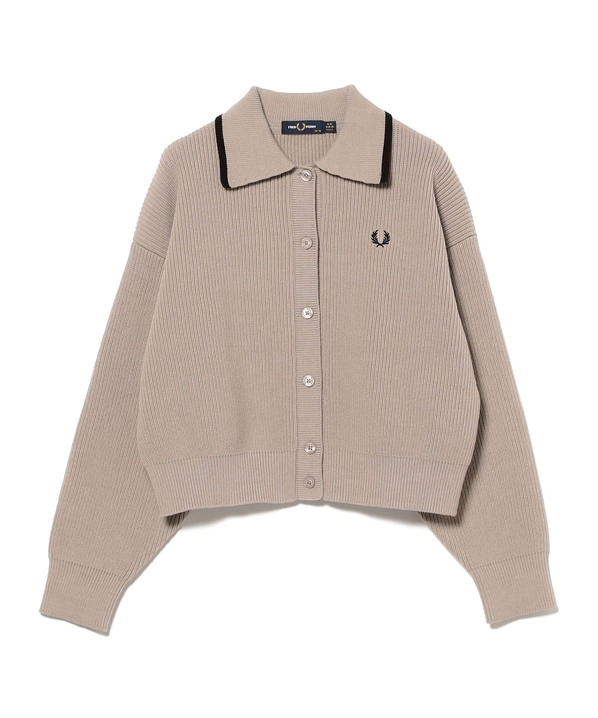 じゅん　FRED PERRY × BEAMS 別注カーディガン Ray BEAMS（レイ ビームス）【別注】FRED PERRY / Tipped Collar