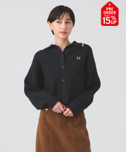 【+15%ポイントUP】【別注】FRED PERRY / Tipped Collar Cardigan