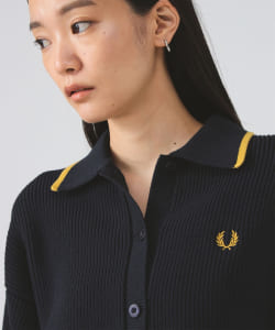 【+15%ポイントUP】【別注】FRED PERRY / Tipped Collar Cardigan