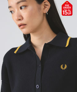 【+15%ポイントUP】【別注】FRED PERRY / Tipped Collar Cardigan
