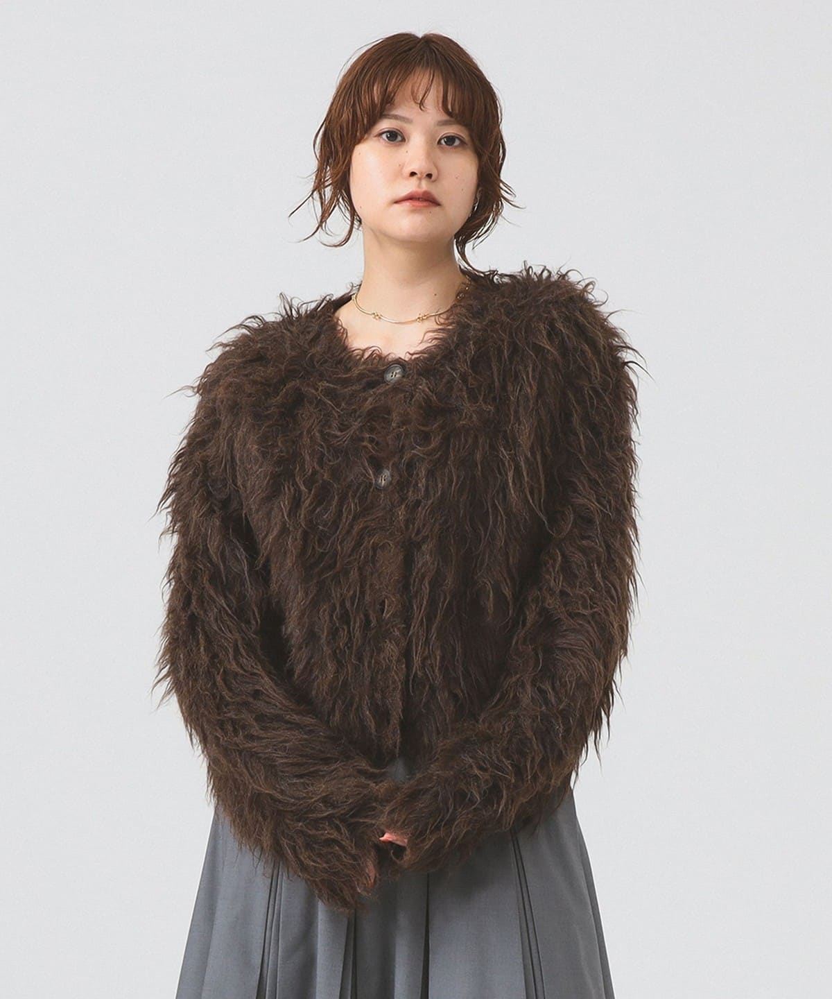 Ray BEAMS（レイ ビームス）RBS / ミックスシャギー クルーネック