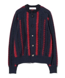 TOGA PULLA / STRIPE KNIT CARDIGAN
