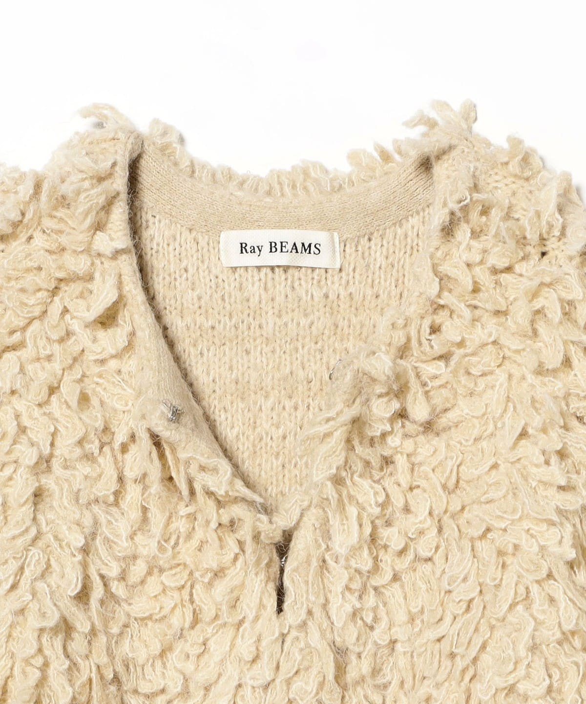 じ*ん様 【Ray BEAMS】ミックス ループ編み ニット ジャケット Ray BEAMS（レイ ビームス）ミックス ループ編み ニット ジャケット