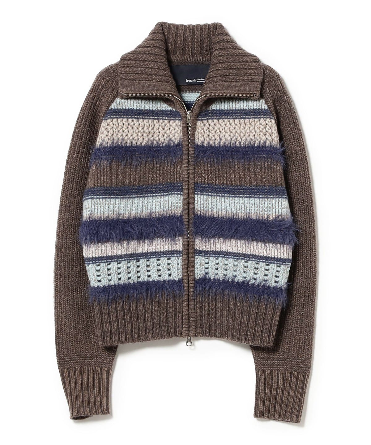 Ray BEAMS（レイ ビームス）【別注】BOUSSOLE / ボーダージップ ニット