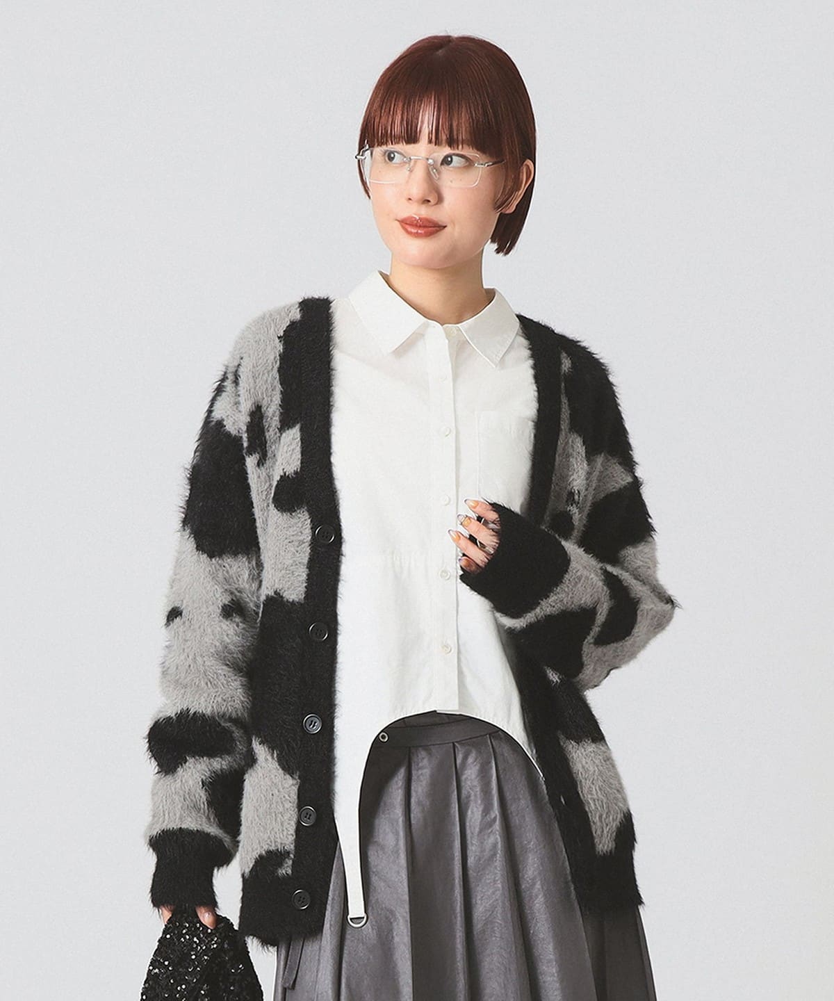 Ray BEAMS（レイ ビームス）Lee / ANIMAL KNIT CARDIGAN（トップス