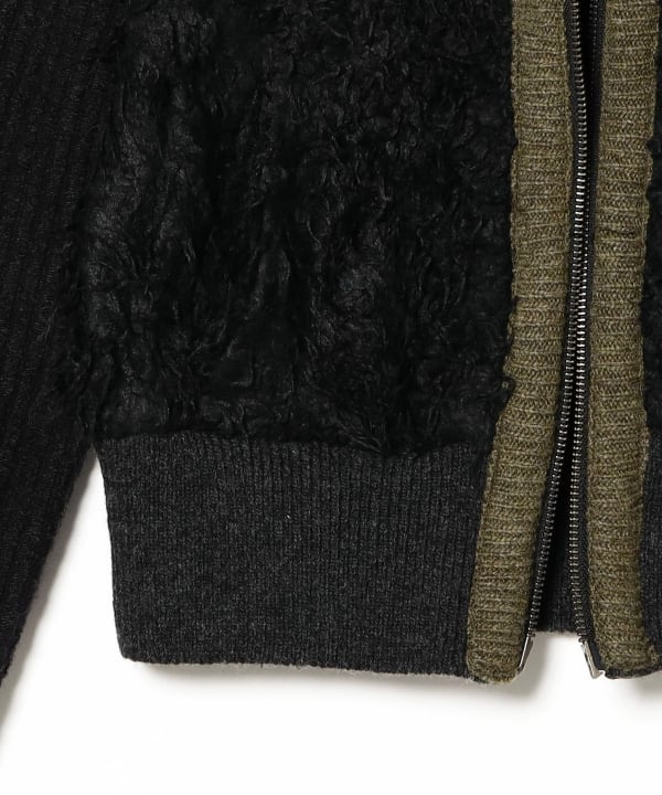 Lumignon Houndstooth fur knit top ベージュ Lumignon Houndstooth fur knit top ベージュ Lumignon