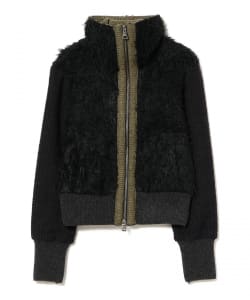 ANDERSSON BELL / FUR COMBO KNIT TOP