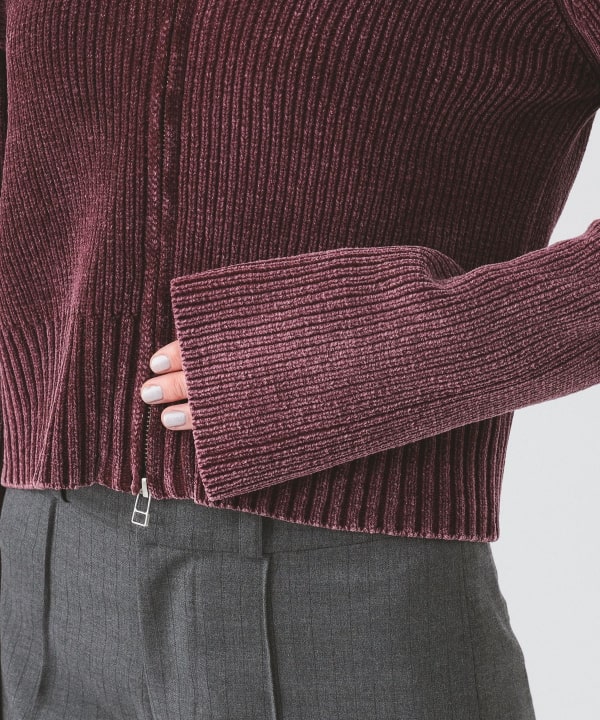 Ray BEAMS（レイ ビームス）モールフェード ジップ カーディガン