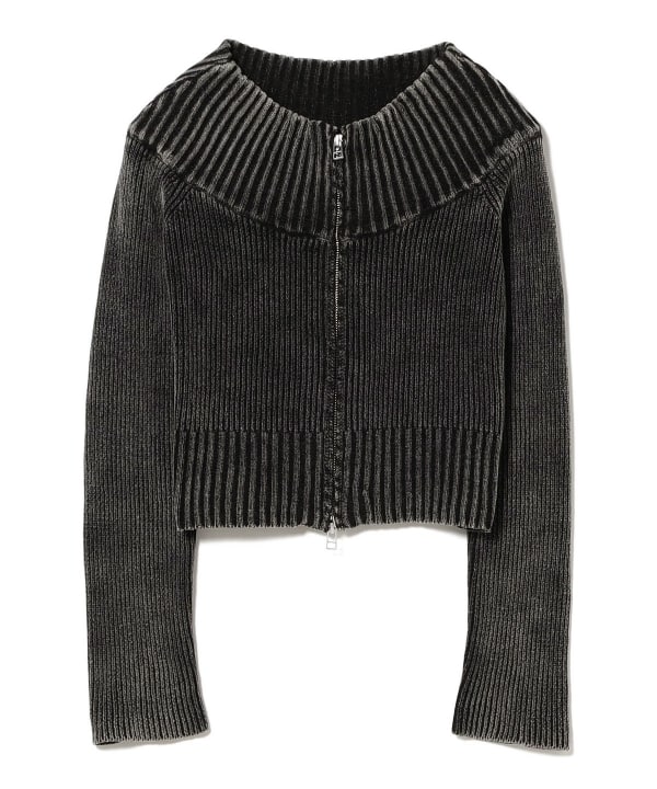 Ray BEAMS モールフェード ジップ カーディガン Ray BEAMS（レイ ビームス）モールフェード ジップ カーディガン