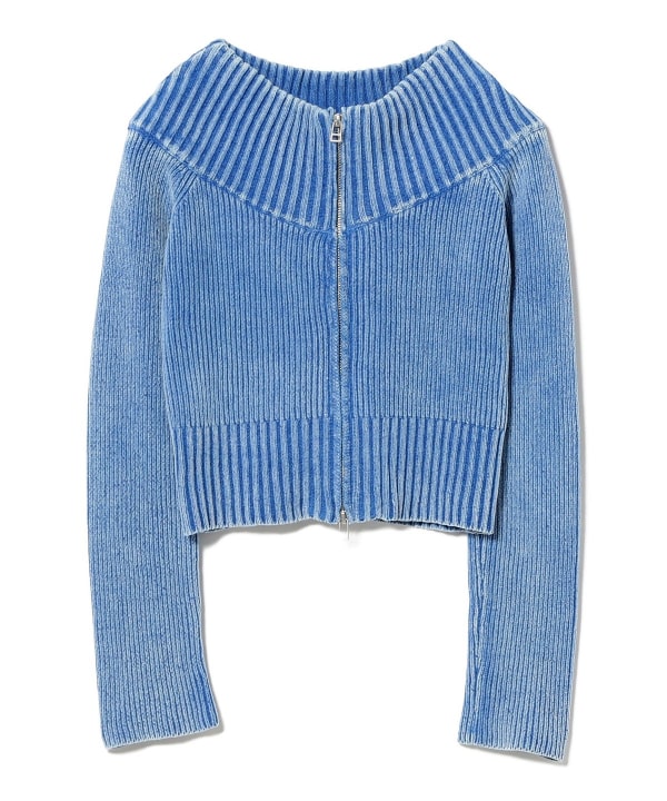 Ray BEAMS（レイ ビームス）モールフェード ジップ カーディガン