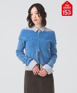 【+15%ポイントUP】モールフェード ジップ カーディガン