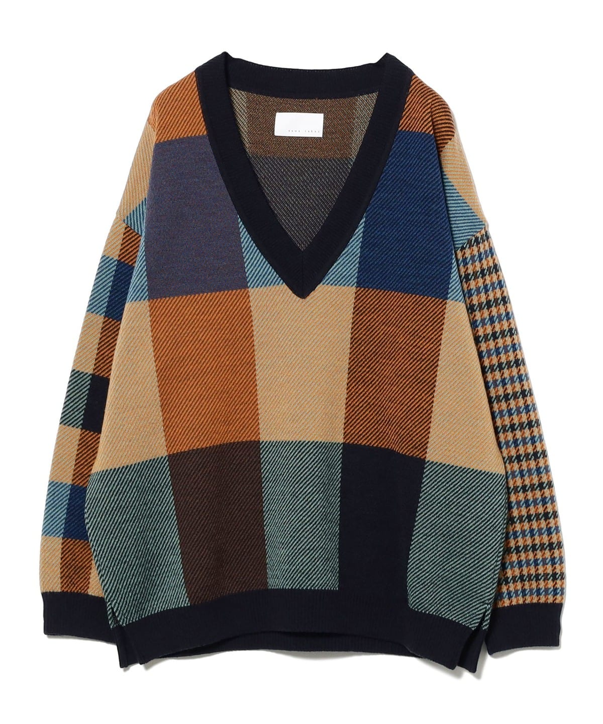 Ray BEAMS（レイ ビームス）sawa takai / MIXED PLAID V SWEATER