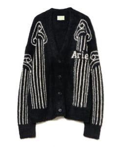 Aries / Oversized Chenille Column Knit Cardigan