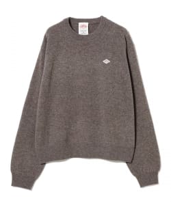 DANTON / WOMEN'S LAMBSWOOL CREW NECK KNIT PULLOVER