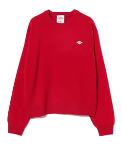 DANTON / WOMEN'S LAMBSWOOL CREW NECK KNIT PULLOVER
