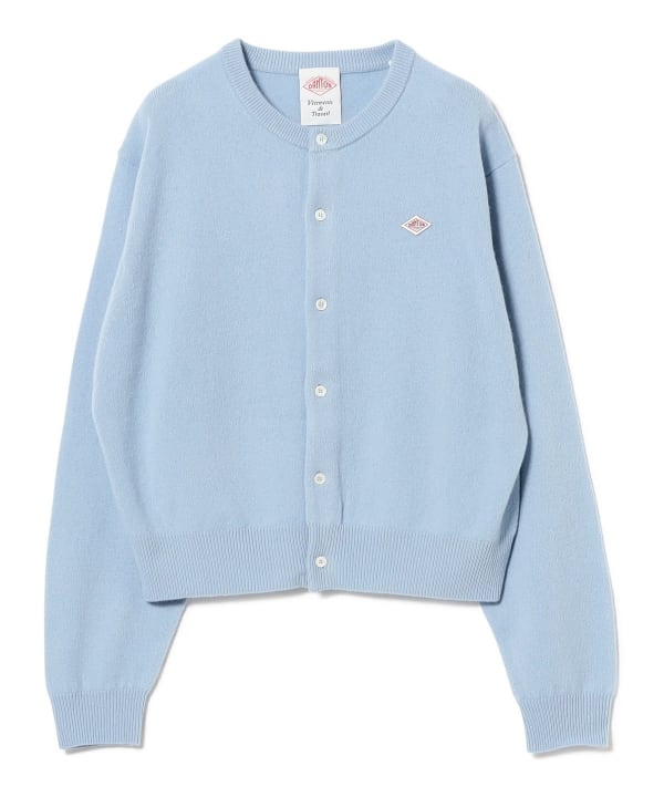 DANTON ラムウール　クルーネック　ニット　カーディガン　黒　34サイズ DANTON ラムウール クルーネック ニット カーディガン 黒 34サイズ