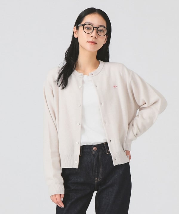 DANTON グレー カーディガン 34 ラムズウール　クリーニング済 DANTON｜ラムズウール Vネックニットカーディガン - AIDA