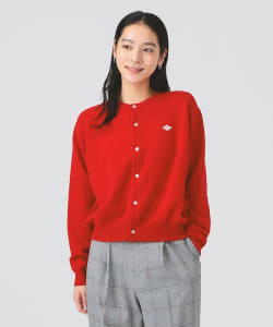 ▲DANTON / LAMBS WOOL CREWNECK CARDIGAN